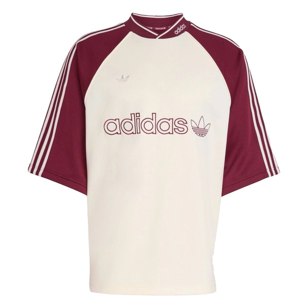 NWT MENS 2XL ADIDAS ORIGINALS OVERSIZE PREMIUM TREFOIL JERSEY SHIRT #JV7600